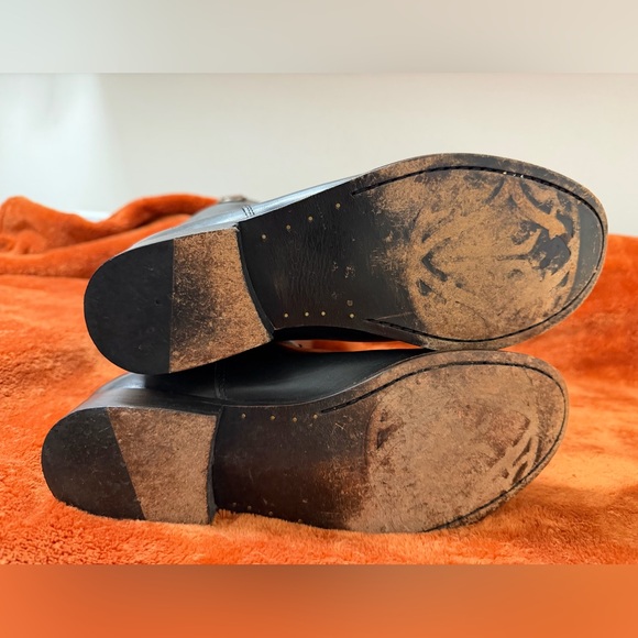 Frye Tan Leather two-tone riding boots. Authentic. - Picture 8 of 13